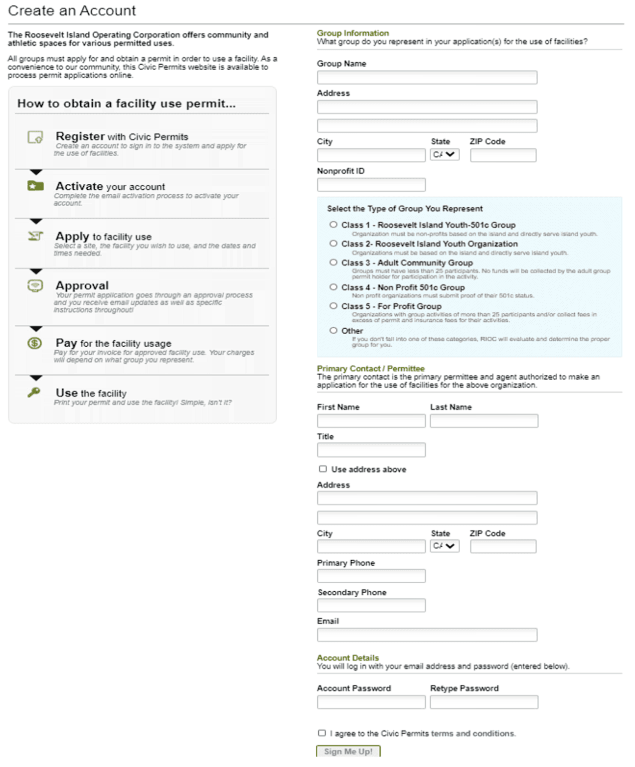 Step 4 - Permit request screen