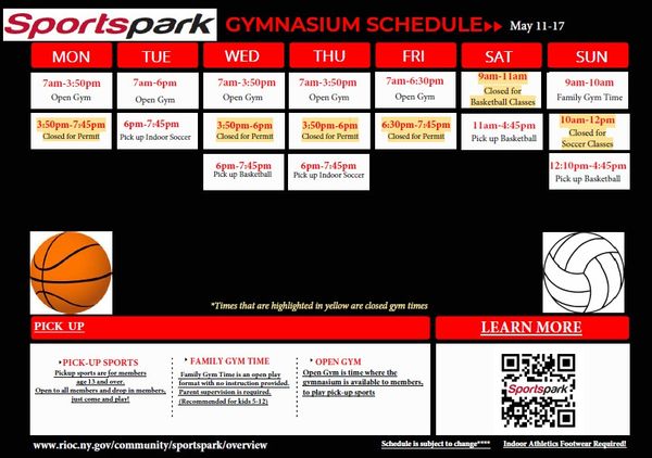 Gymnasium Schedule