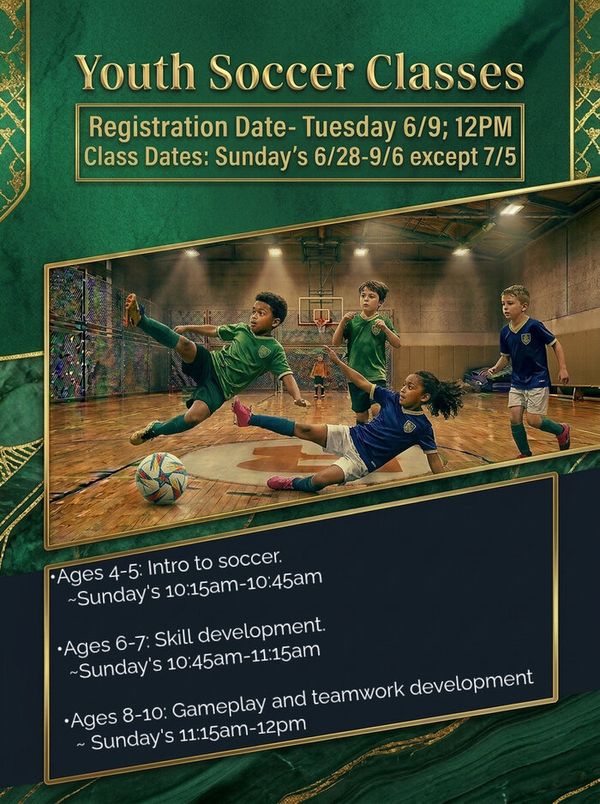 Youth Soccer Classes Flyer